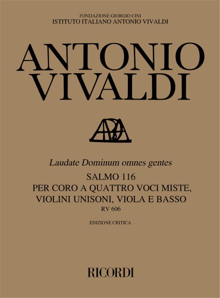 Laudate Dominum Omnes Gentes. Salmo 116 Rv 606